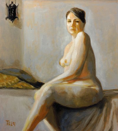 Sitzende Aktfrau von Tore Bahnson