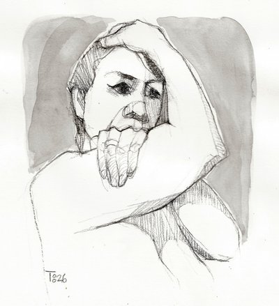 Frau in Kontemplation von Tore Bahnson