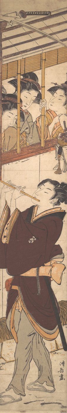 Eine Neujahrsszene von Torii Kiyonaga