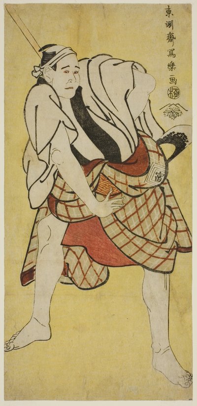Der Schauspieler Ichikawa Tomiemon als Inokuma Monbei von Toshusai Sharaku