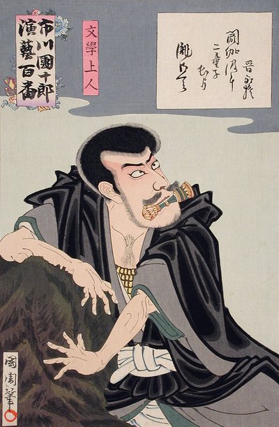 Mongaku Shōnin von Toyohara Kunichika