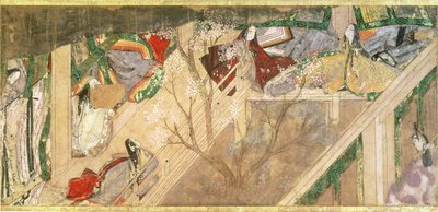 Die Geschichte von Genji (Genji Monogatari), 10. Jahrhundert Roman über das romantische Leben von Prinz Genji, Illustration von Hikokuni Tokugawa II (fl.1821-24), veröffentlicht im 19. Jahrhundert von Toyokawa Hikokuni