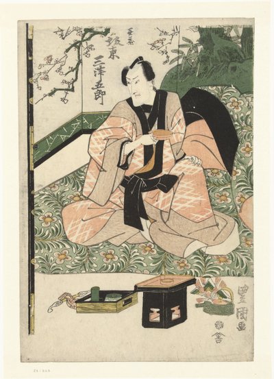 Schauspieler Bando Mitsugoro III in der Rolle von Kizo von Toyokuni (II) , Utagawa