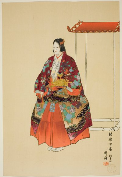 Yokihi, aus der Serie "Hundert No Dramen (Nogaku hyakuban)" von Tsukioka Kogyo