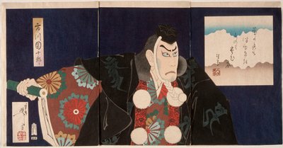Ichikawa Danjūrō IX als Masashibō Benkei in Kanjinchō von Tsukioka Yoshitoshi