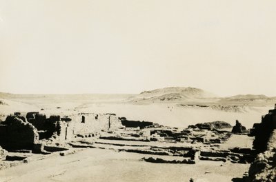 Gewerbegebiet im Kloster St. Simeon, Assuan, Ägypten, Fotografie von Ugo Monneret de Villard von Ugo Monneret de Villard