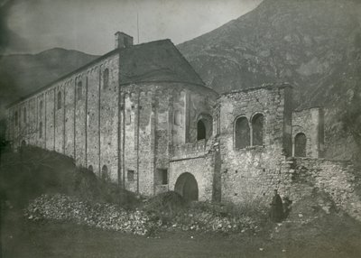 Ansicht der Abtei San Pietro al Monte, Civate, Lombardei, Italien, Fotografie von Ugo Monneret de Villard, um 1910 von Ugo Monneret de Villard