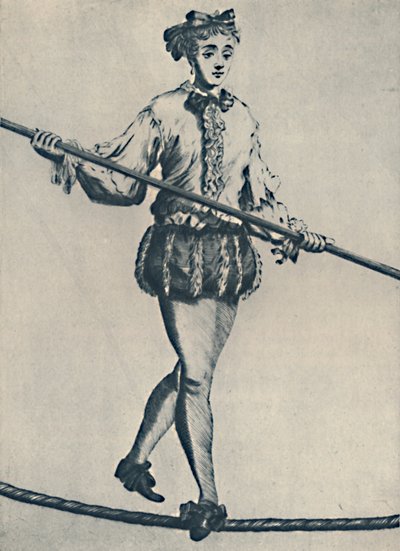 Ein berühmter Seiltänzer des siebzehnten Jahrhunderts, 1942 von Unbekannt