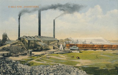 Eine Goldmine, Johannesburg, frühes 20. Jahrhundert von Unbekannt