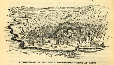 Eine Pilgerreise zum großen mohammedanischen Schrein in Mekka, um 1930 von Unbekannt