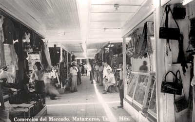 Ein Markt in Matamoros, Mexiko, um 1900er Jahre von Unbekannt