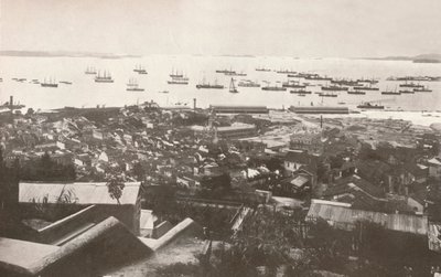 Ansicht der neuen Kais während des Baus, 1914 von Unbekannt