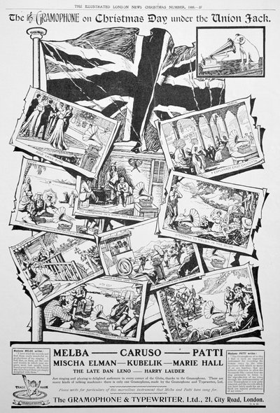 Werbung für die Gramophone and Typewriter Co, 1906 von Unbekannt