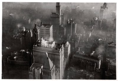 Luftaufnahme von Manhattan, New York City, USA, von einem Zeppelin, 1928-1933 von Unbekannt