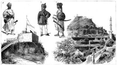 Afghanen und Bilder von Hyderabad, Zentralindien von Unbekannt