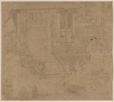 Album mit daoistischen und buddhistischen Themen: Könige der Hölle: Blatt 37, 1200er von Unbekannt
