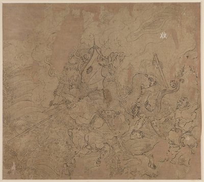 Album mit daoistischen und buddhistischen Themen: Suche den Berg: Blatt 49, 1200er von Unbekannt