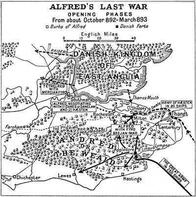 Alfreds letzter Krieg - Eröffnungsphasen. Von etwa Oktober 892-März 893, 1935 von Unbekannt