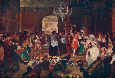 Vorkammer in Whitehall während der Sterbenden Momente von Karl II., 1685, 1905 von Unbekannt