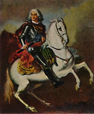 August der Starke 1670-1733 - Gemälde von Silvestre, 1934 von Unbekannt
