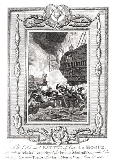 Schlacht vor Kap LaHogue, 1692 von Unbekannt