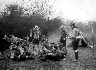 Pfadfinder beim Zelten, 1926 von Unbekannt
