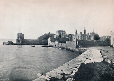 Branksea Island - Gesamtansicht des Schlosses, 1895 von Unbekannt