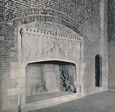 Kamin im Tattershall Castle, Lincolnshire von Unbekannt