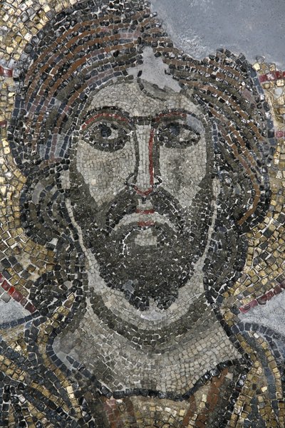 Christus-Mosaik in der Golgatha-Kapelle der Grabeskirche, Jerusalem, Israel von Unbekannt