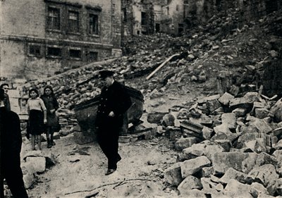 Churchill besucht das bombardierte Malta, 1943, 1945 von Unbekannt