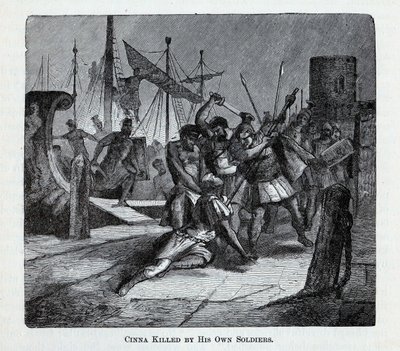 Cinna wird von seinen eigenen Soldaten getötet, 1882 von Unbekannt