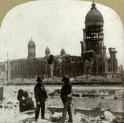 Rathaus von McAllister St. nach Nordosten blickend, 1906 von Unbekannt