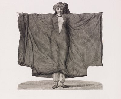 Nahaufnahme einer Frau in einem roten Seidenkleid (Illustration) von Unbekannt