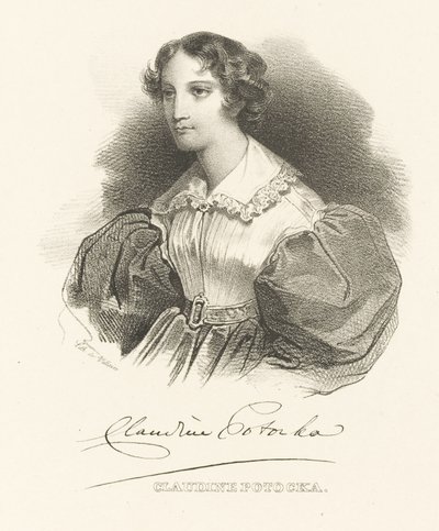 Gräfin Klaudyna Claudine Potocka, geb. Dzialynska 1801-1836, ca. 1830 von Unbekannt