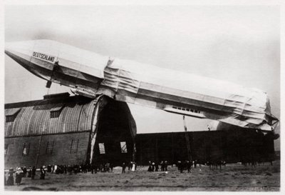 Abgestürzter Zeppelin LZ 8 Deutschland II, Düsseldorf, Deutschland, 1911, 1933 von Unbekannt