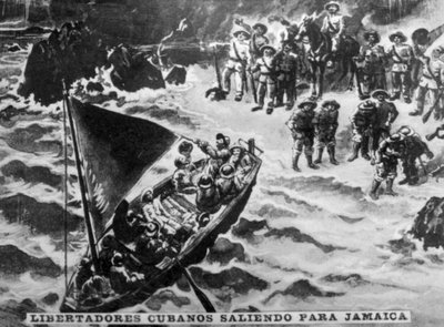 Kubaner Libertadores auf dem Weg nach Jamaika, 1987 von Unbekannt
