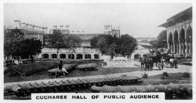 Cucharee Halle der öffentlichen Audienz, Agra, Indien, ca. 1925 von Unbekannt