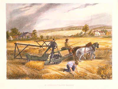 Cyrus McCormicks Mähmaschine von 1831, patentiert 1834 von Unbekannt