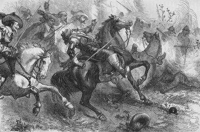 Tod von Falkland bei Newbury, 20. September 1643, ca. 1880 von Unbekannt