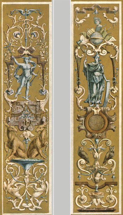 Dekorative Malerei im Louvre, Paris, Frankreich von Unbekannt