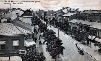 Deribasovskaya Straße, Odessa, Russland, Mitte 19. Jahrhundert von Unbekannt