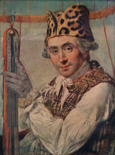 Dr. John Jeffries, amerikanischer Ballonfahrer, 1786 von Unbekannt