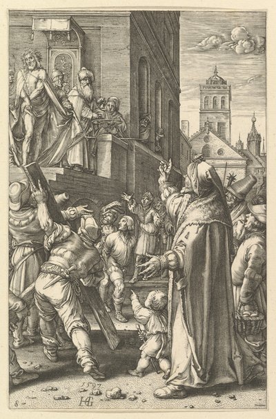 Ecce Homo, aus Die Passion Christi, ca. 1598-1617 von Unbekannt