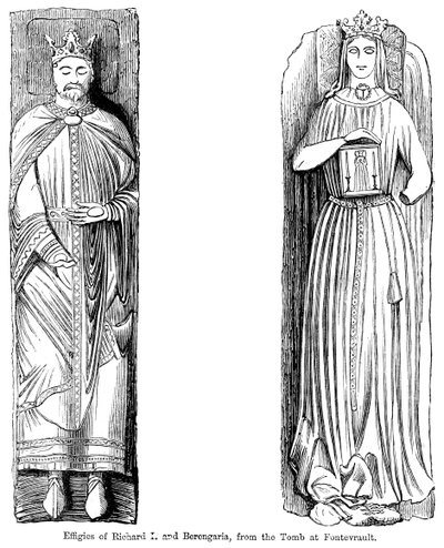 Efigien von Richard I. und Berengaria, vom Grab in der Abtei Fontevrault, Frankreich von Unbekannt