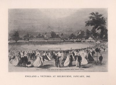 England gegen Victoria in Melbourne, Australien, Januar 1862 von Unbekannt