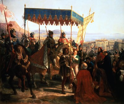 Einzug von Karl VIII. in Neapel, 12. Mai 1495, 19. Jahrhundert von Unbekannt