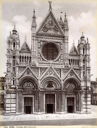 Fassade des Doms von Siena, Italien, spätes 19. oder frühes 20. Jahrhundert von Unbekannt