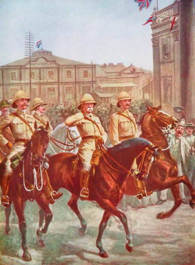Feldmarschall Roberts befreit die Belagerung von Kimberley, Burenkrieg, Südafrika, 1900 von Unbekannt