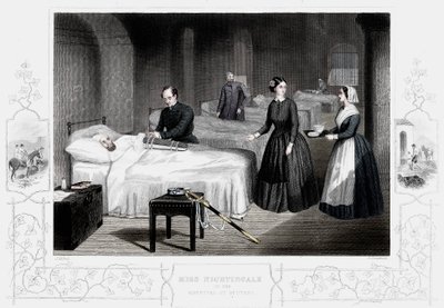 Florence Nightingale im Krankenhaus von Scutari, ca. 1860 von Unbekannt