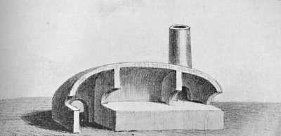 Ofen zur Kupferschmelze, ca. 1826, 1911 von Unbekannt